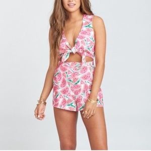 NWT Show me your mumu watermelon rompers